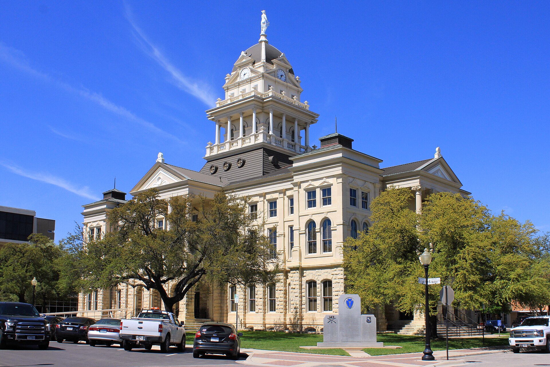 Historic Bell County Courthouse in downtown Belton, Texas